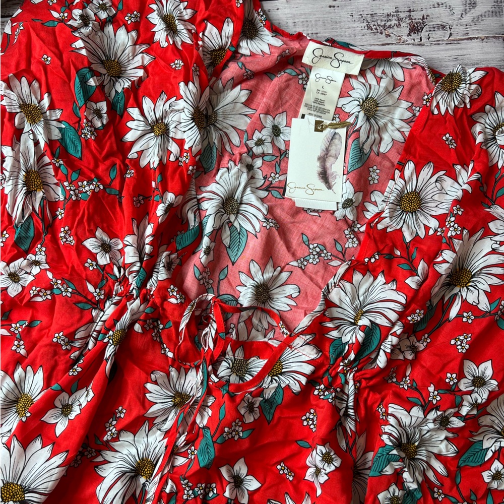 Jessica Simpson Daisy Swim Coverup - Picture 3 of 6